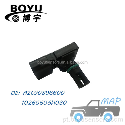 SENSOR DE PRESSÃO DO MAPA OEM A2C90896600 1026060GH030